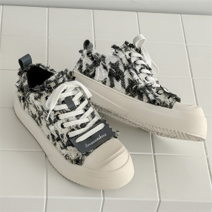 Star with a small fragrance style canvas shoes men's shoes 2025 new niche design sense couple casual shoes children