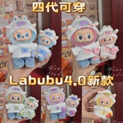新款四代拉布布网球衣服配件套装可爱娃衣装饰labubu4.0一二三代