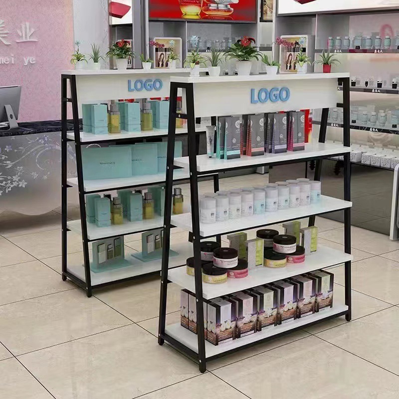 岛柜双面货架多层便利店化妆品店展示架流水台母婴店中间货架