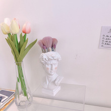 复古头像花瓶希腊人物雕像花插摆件立体树脂仿石膏花盆摆件