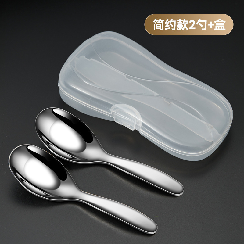 316 ステンレス鋼子供用食器ベビー食事スプーンフォーク給餌スプーンスプーンフォークスプーンセット|undefined