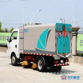 程力东风纯电动洗扫车 新能源环卫车 市政道路清洗扫路车价格图片