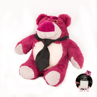 Supplies Car Rear Decoration – Car ornaments - trunk-strawberry-bear-wear-tie-3d-snap