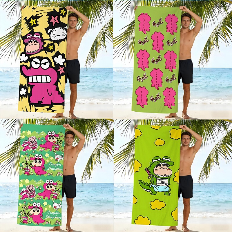 New Oversized Children's Quick-Dry Bath Towel, Ultra-Fine Fiber Crocodile Xiaoxin Beach Towel, Double-Sided Velvet Digital Print Towel New Oversized Children's Quick-Dry Bath Towel, Ultra-Fine Fiber Crocodile Xiaoxin Beach Towel, Double-Sided Velvet Digital Print Towel