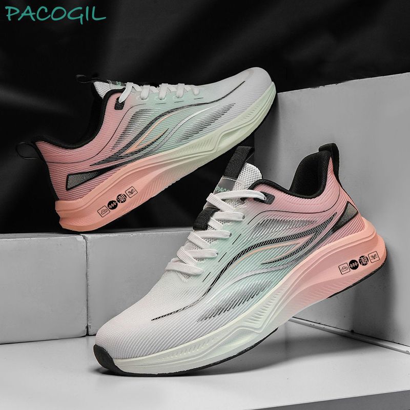 Zapatos para hombre, nuevo estilo, ligeros, transpirables, deportivos, informales, con suela blanda, cómodos, para estudiantes deportistas y entrenamiento.