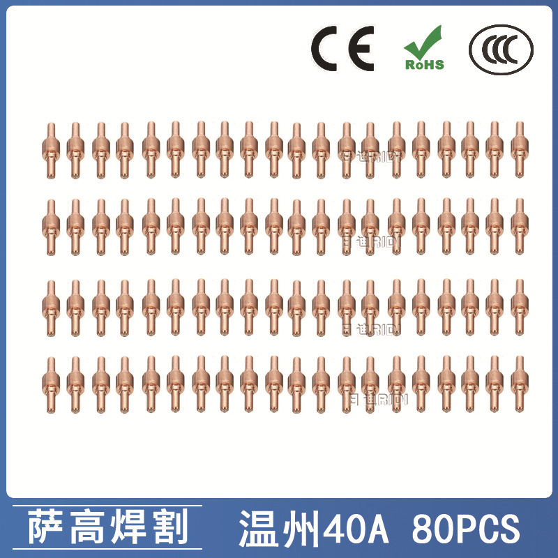 温州40A/PT31等离子切割配件 LG40 LGK40 切割枪电极80PCS亚马逊