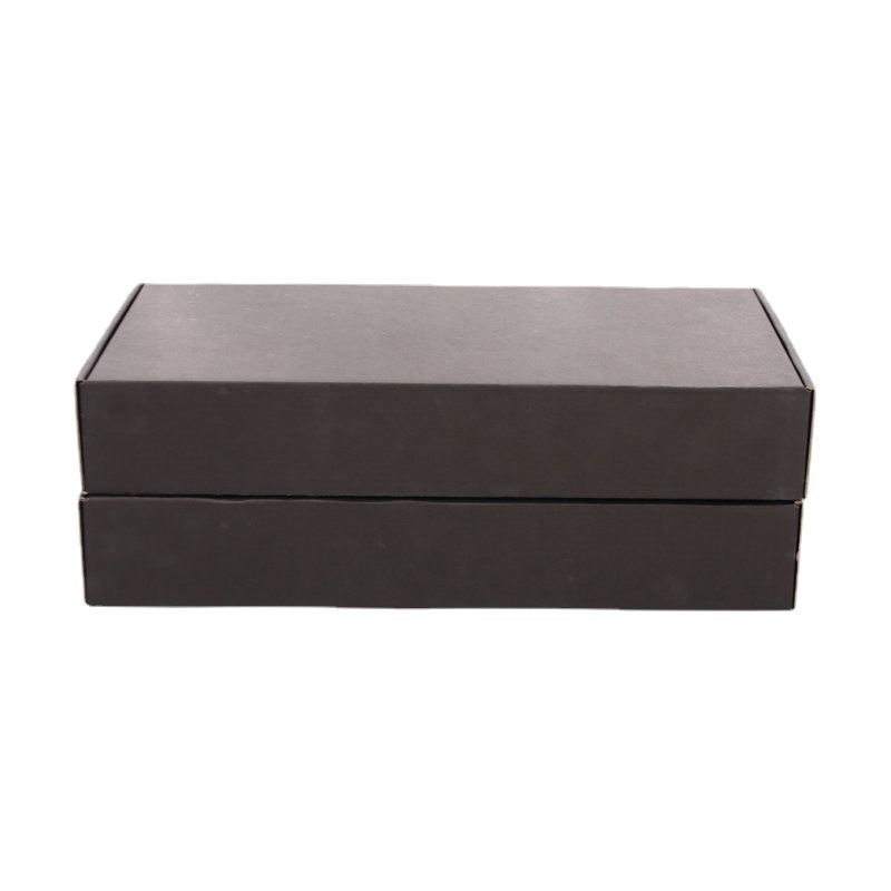 黑色飞机盒 三层瓦楞特硬长方形纸盒 纸箱批发快递包装盒厂家供应