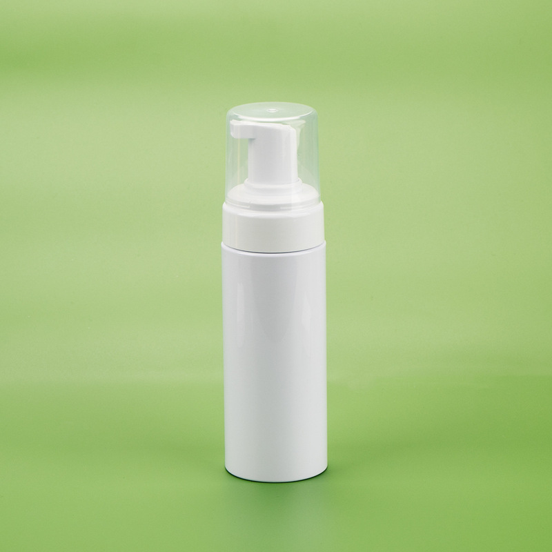 旅行用携帯プッシュ式ムース発泡ボトル120ml 白色PETプラスチック洗浄ボトル包装材42歯口フォームボトル|undefined
