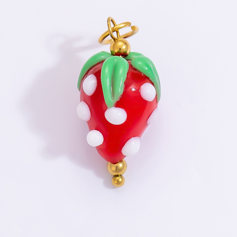 1 Piece Set 4.29*24.15mm 304 Stainless Steel Zircon PVD Coated Real Gold Plated Heart Shape Flower Butterfly Polished Pendant DIY Jewelry Accessories display picture 28