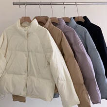 反季轻薄羽绒服女短款冬季2025秋新款韩版小个子白鸭绒面包服外套