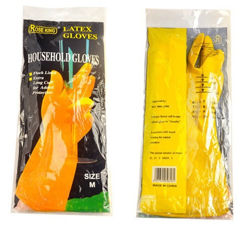 Invierno del hogar lavavajillas guantes de goma de lavado guantes de látex guantes domésticos Yiwu