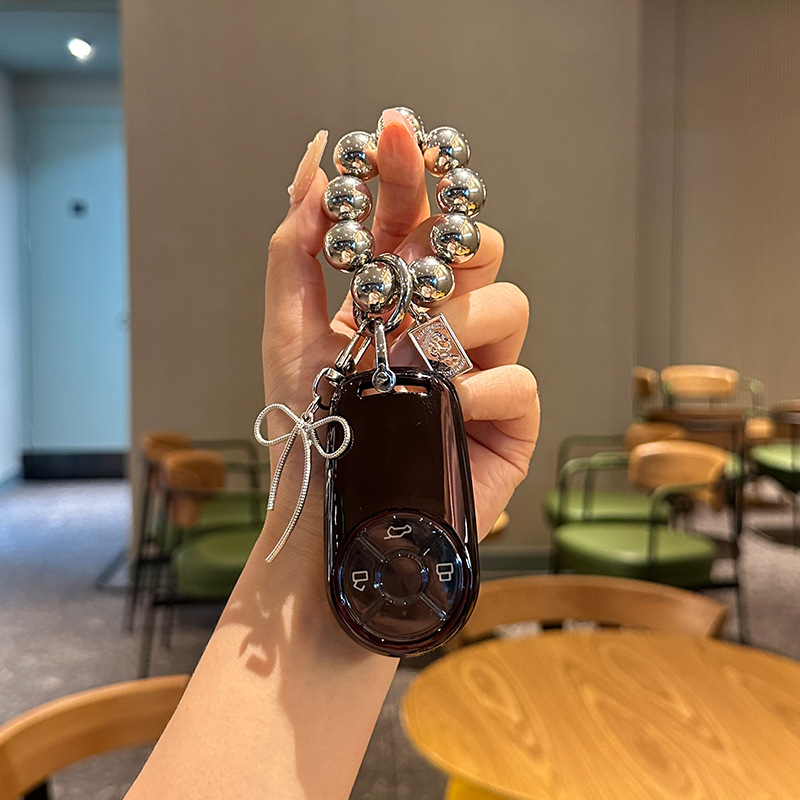 투명 블랙 스몰 사이즈 여성 로프 브랜드 체인 금속 활 펜던트