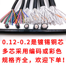 RVVP8/10/12/14/16/20芯0.2  0.3  0.5  0.75平方铜芯屏蔽信号线