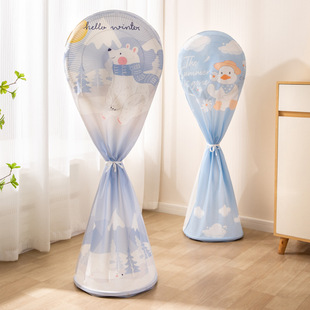 ✅ Electric Fan Cover Household Fan Protective Cover New Vertical Floor Fan Long Cover Electric Fan Dust Cover