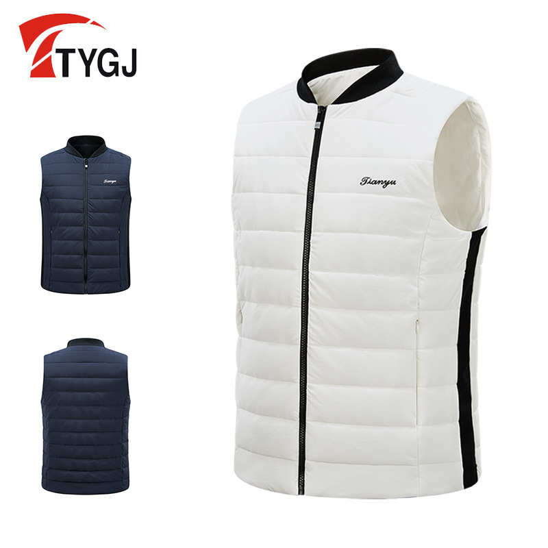 TTYGJ winter warm vest men's cotton and thickening golf cotton vest men's autumn and winter coat