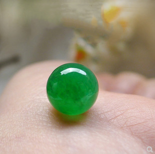 Burmese Jade Sun Green Beads Loose Beads DIY Accessories Ice Full Green Clavicle Chain Violet Loose Beads Beads