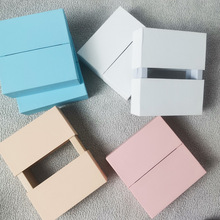 网红淘宝环保抽拉首饰盒柜台展会收藏品包装盒戒指耳环发夹收纳盒