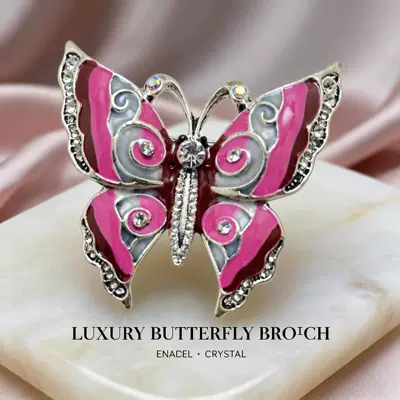 with diamonds, high-end niche brooch — Yaxa sancaqları