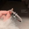 Серебристый, с буквами (браслет)