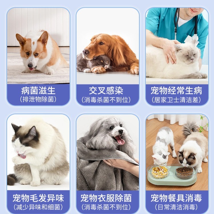 次氯酸宠物消毒液猫咪用除菌抑菌家庭狗狗养猫地板环境杀菌喷雾|undefined
