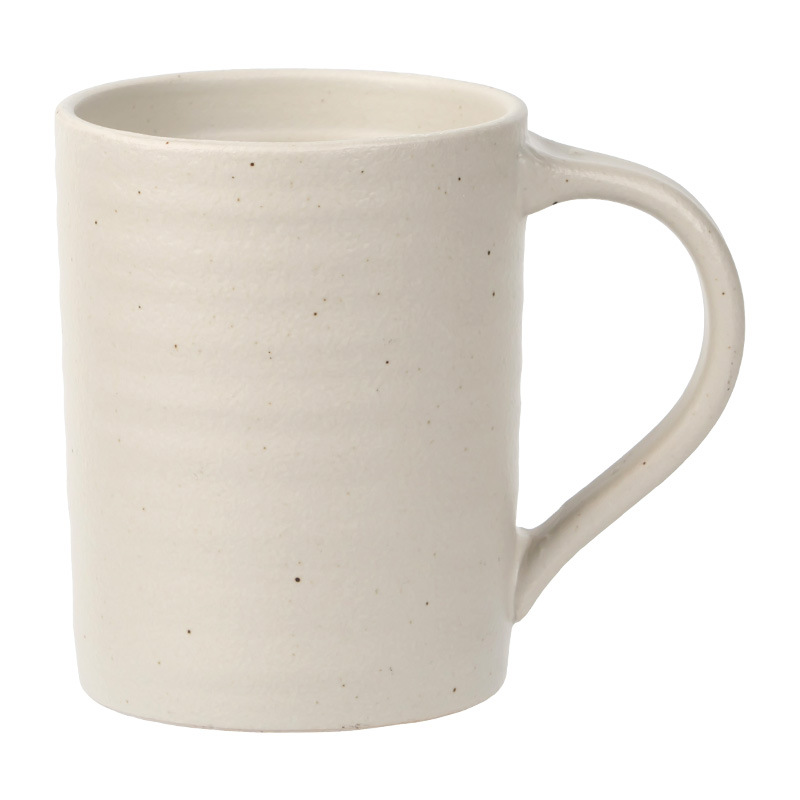 Taza de cerámica mate de alta textura, taza de agua de gran capacidad, taza de avena de leche, taza de café doméstica simple