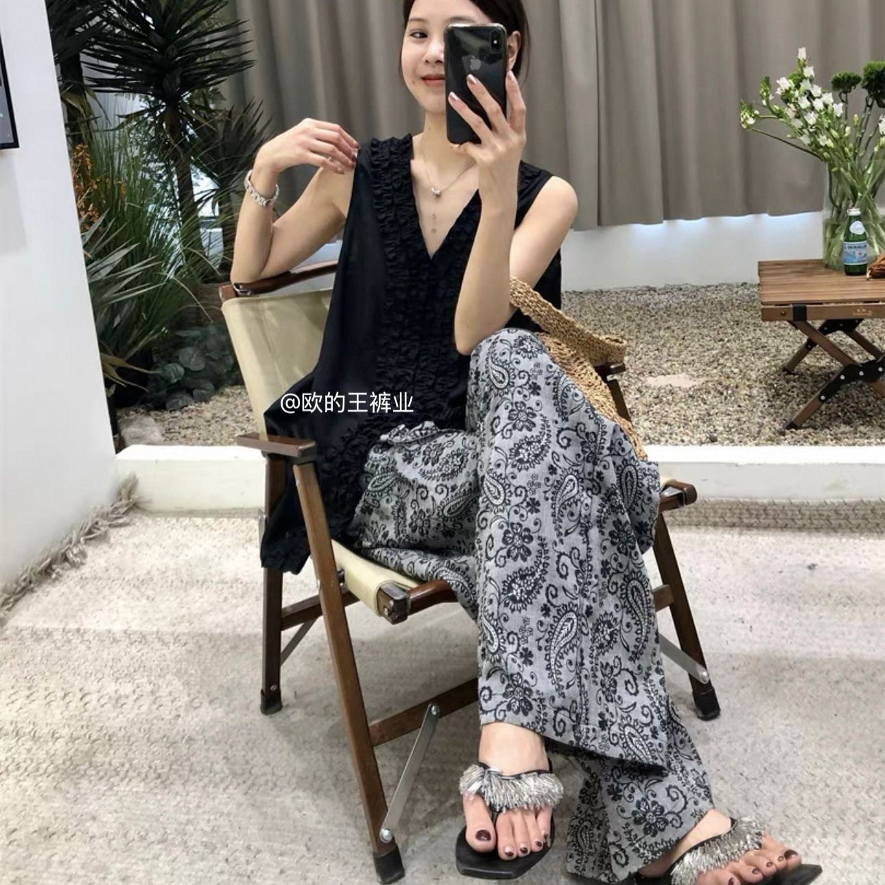 [5 días de preventa] [Pantalones de seda de algodón] Pantalones de pijama de seda de algodón para mujer