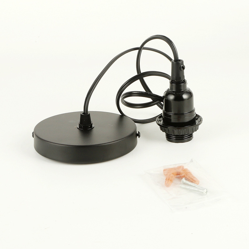 Cross-border American Creative Living Room Retro Industrial Style Balcony Stairs Ironwork DIY Chandelier Lampshade Kit