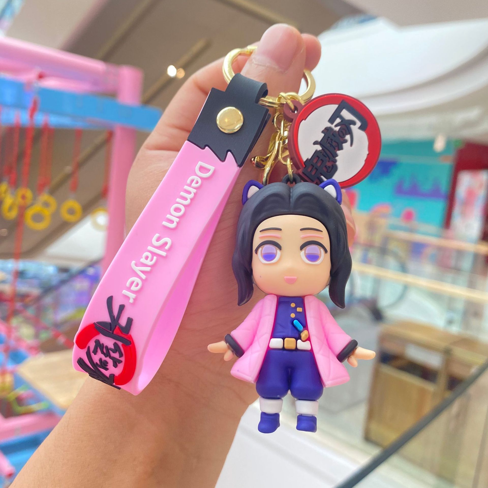 Nueva historieta creativa fantasma hoja llavero anime coche colgante muñeca pareja adornos al por mayor