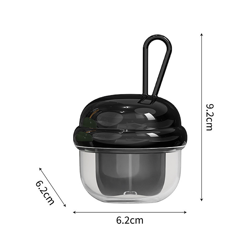 迷你随身药盒药品分装盒多格药品收纳盒便携透明四分格密封小药盒|undefined