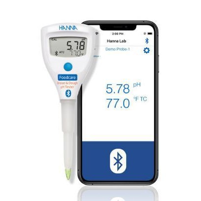 哈纳HI9810382 面包和面团无线酸碱度计pH测试仪酸碱度测试仪