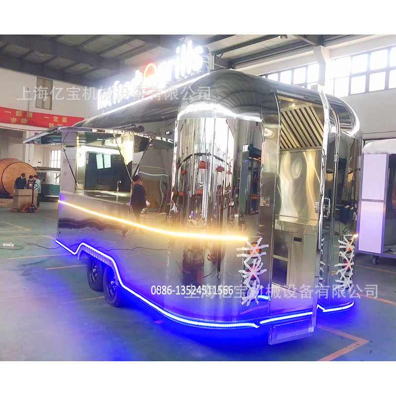 上海亿宝餐饮车小吃车移动房车景点车街景车美食车fod trailer