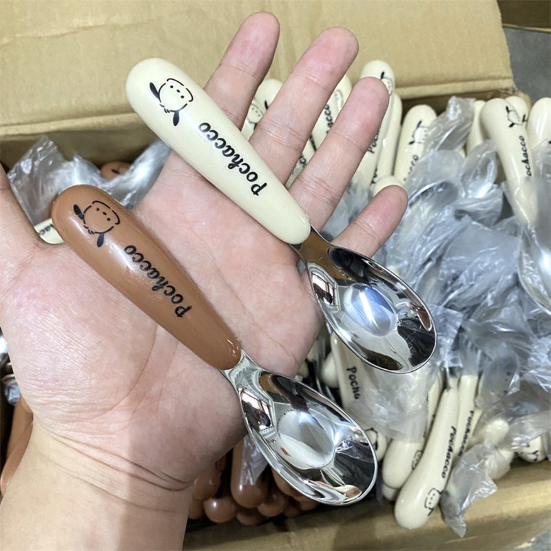 Children's Stainless Steel Spoon for Independent Eating, Baby-Specific Eating Spoon, Yuanbao Spoon, Small Soup Spoon, Watermelon Spoon Children's Stainless Steel Spoon for Independent Eating, Baby-Specific Eating Spoon, Yuanbao Spoon, Small Soup Spoon, Watermelon Spoon