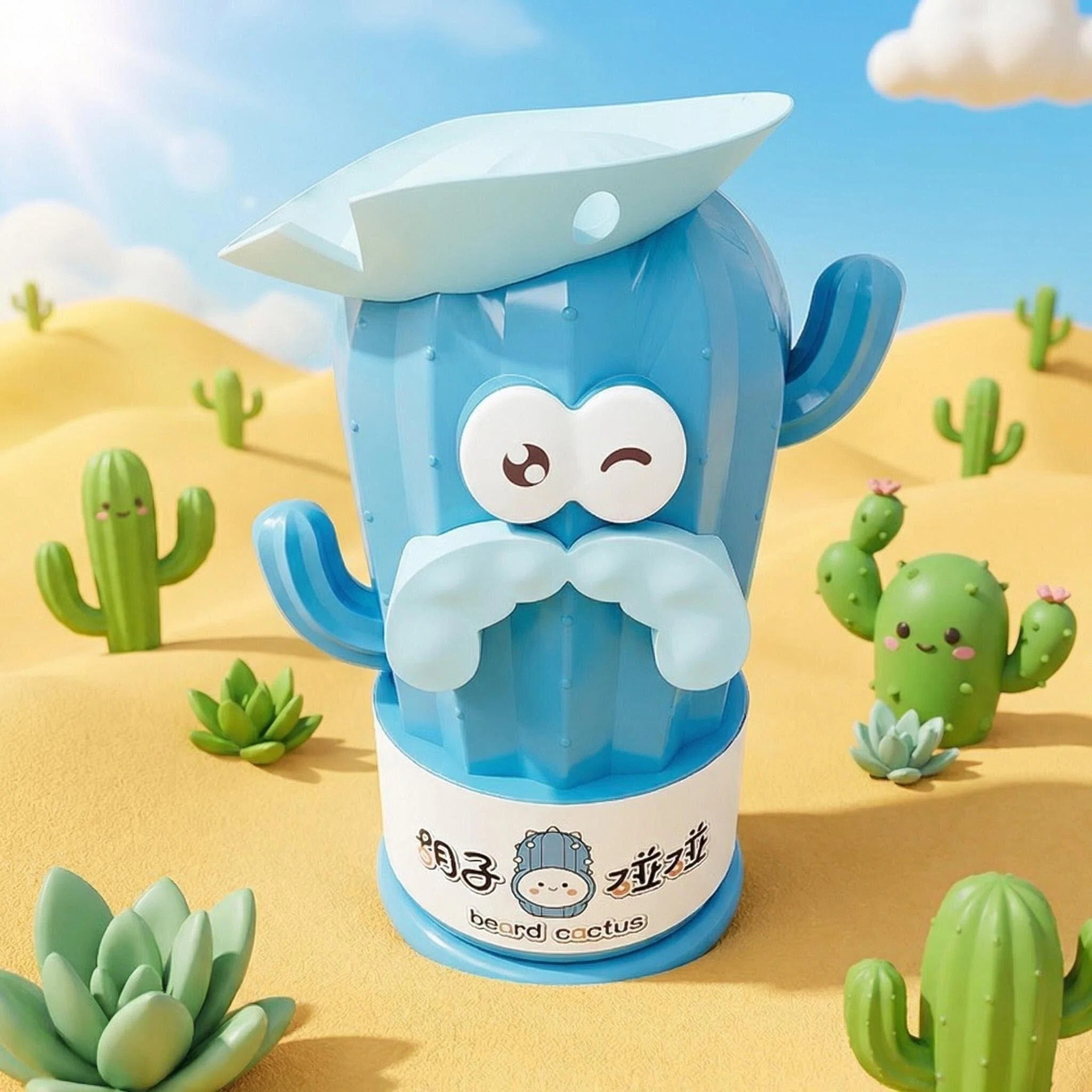 Sacapuntas de cactus con manivela, sacapuntas de dibujos animados, sacapuntas para estudiantes, sacapuntas automático para niños, sacapuntas giratorio