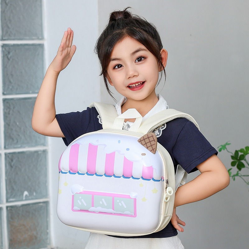 Cross-border 2025 nueva mochila infantil de cáscara dura de Navidad, caricatura de caricatura, lindas mochilas para niños y niñas, mochilas para jardín de infantes