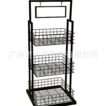 便利店新款优品三层移动堆头陈列架精品店展示架货架展柜可移动