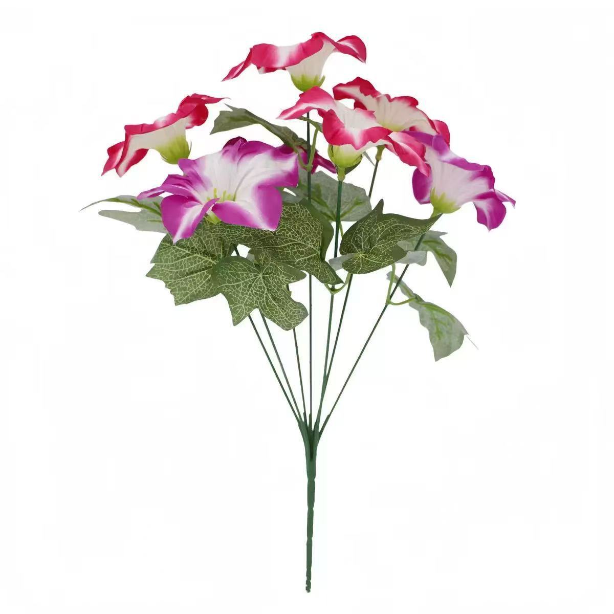 7 flores de simulación de marioneta transfronteriza temu Amazon explosión jardín verde flor decoración floral artificial mano de flores