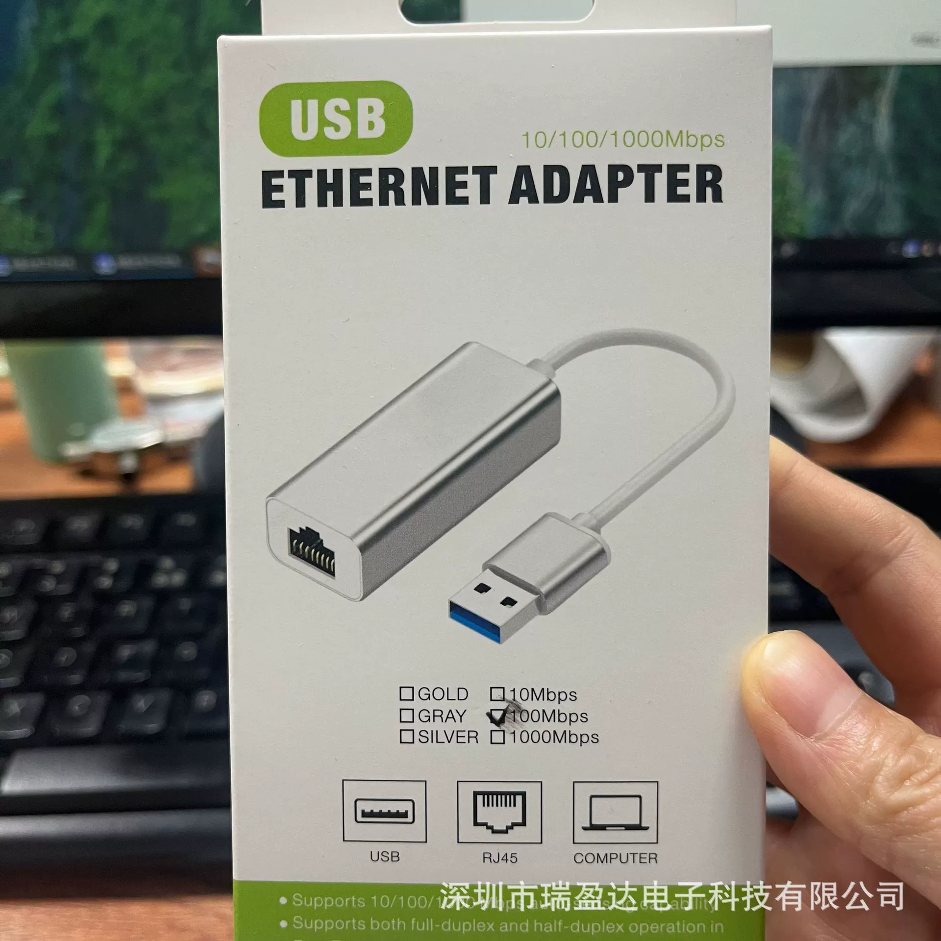 USB гигабитная высокоскоростная карта привода Type-C 100М передача сеть RJ45