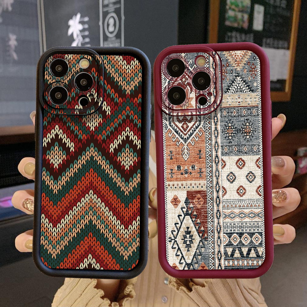 适用于小米红米Redmi Note 14 pro保护套针织纹理金刚砂手机保护