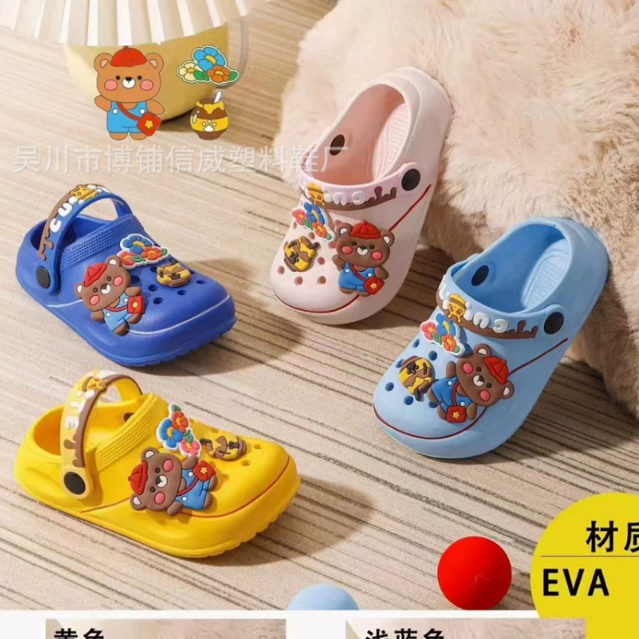 Летние пляжные EVA-мультяшки, детские трендовые тапочки для отдыха, шлёпанцы для мужчин и женщин, новая коллекция