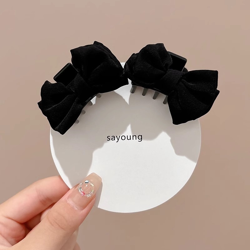 Clip de cabello de arco frente lateral clip de frangeo princesa de alto nivel cabeza pequeña clip de agarre mujer 2025 nuevo clip de cabello detrás de la oreja