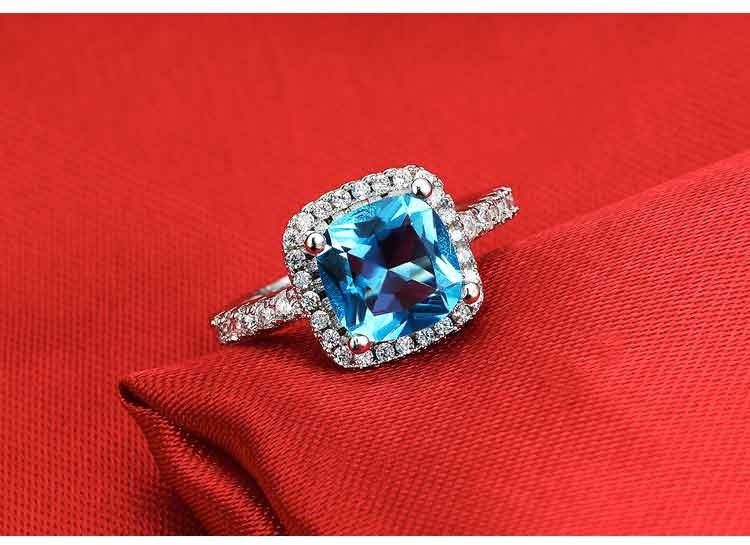 Bunter Schatz-Diamant-Ring der Moonso-Luxusmode-fetten quadratischen Frauen übertriebene tägliche Bestellung R820_voghion.com