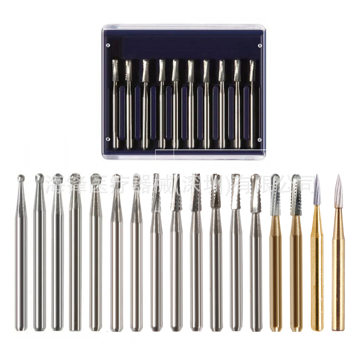 Aguja de tornillo dental de tungsteno de alta velocidad perforación de esfera perforación de cono invertido de alta velocidad aguja de tornillo de corona FG700 1958