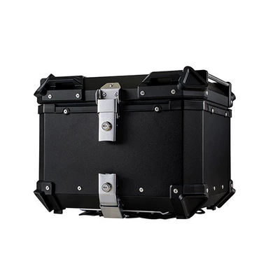 Motorcycle trunk: Motorcycle Travel Three-Box Tail Boxes - 45l-flat-black