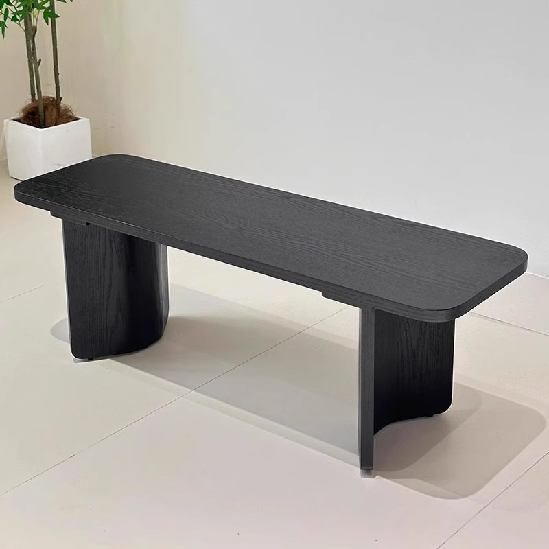 Antique Solid Wood Bench Dining Chair Vintage Household Shoe Changing Stool Bedroom Bed Stool Leisure Creative Bench