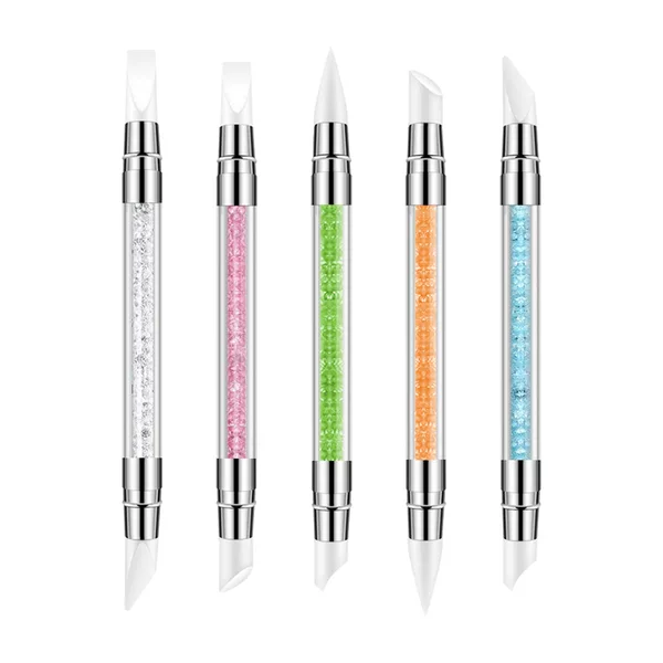Nail art double-headed silicone pen function pen single sticker pressing pen for painting painted magic mirror powder manufacturers