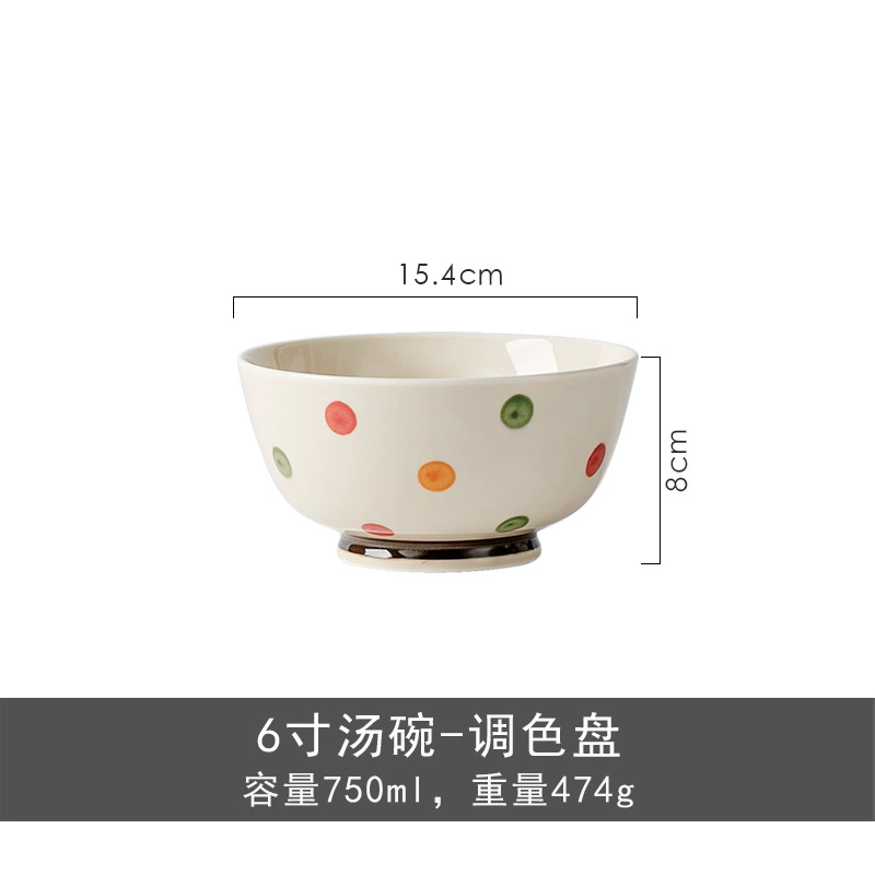 Japanese retro ceramic tableware for home use, set