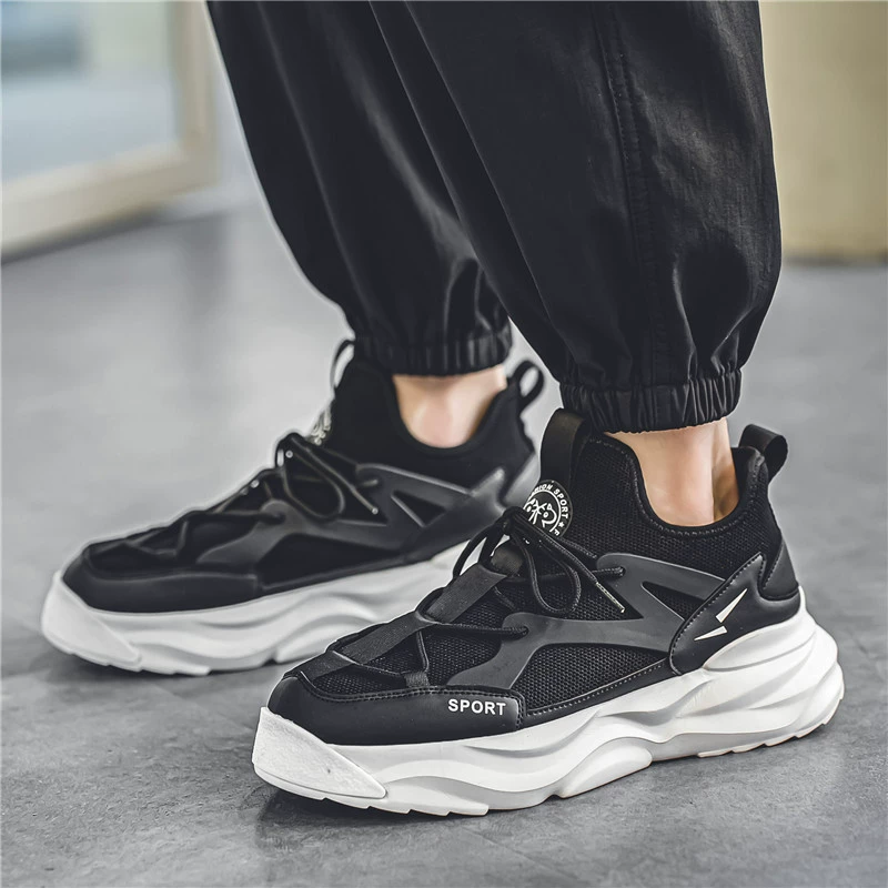 Мужские кроссовки 2024 летние новые повседневные dadshoes дышащие сетчатые кроссовки модные повседневные спортивные кроссовки подростки беговые кроссовки