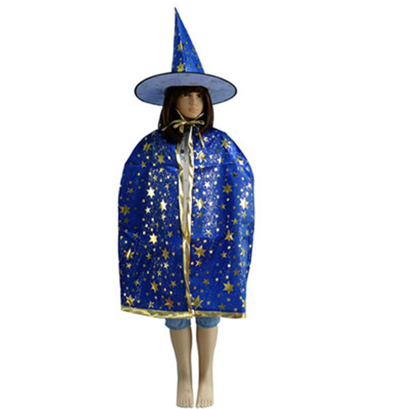 ハロウィンマント子供大人舞踏会コスチューム五芒星マント帽子セットコスプレ道具マント|undefined