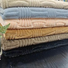 厂家直供兔毛压花兔毛刷花系列绒布面料箱包鞋帽服装抱枕毛绒布料