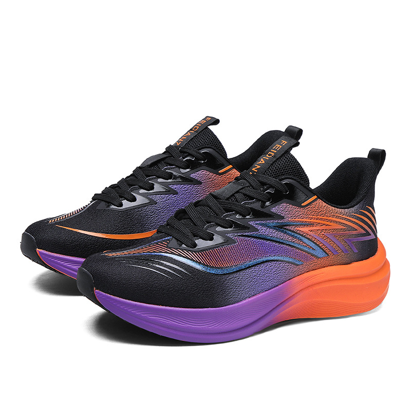 2024 nuevas parejas de moda nocturna zapatillas de deporte transfronterizas palomitas de maíz soleas grandes fricción sonora zapatillas deportivas para correr